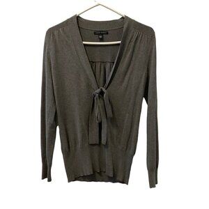 Banana Republic Grey V Neck Long Sleeve Light Sweater Top